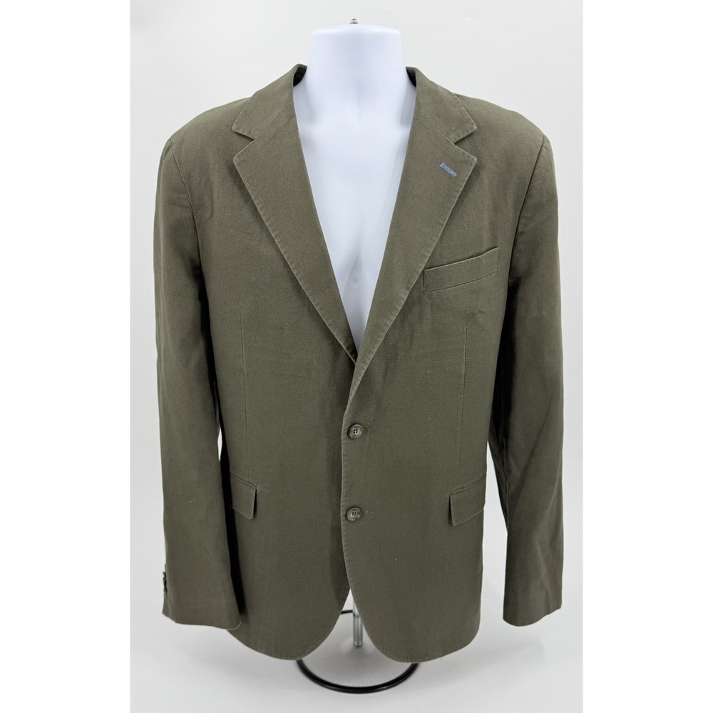 Tailorbyrd Brown Linen Blend Textured Sport Coat Blazer Men's 44L NWOT **READ**